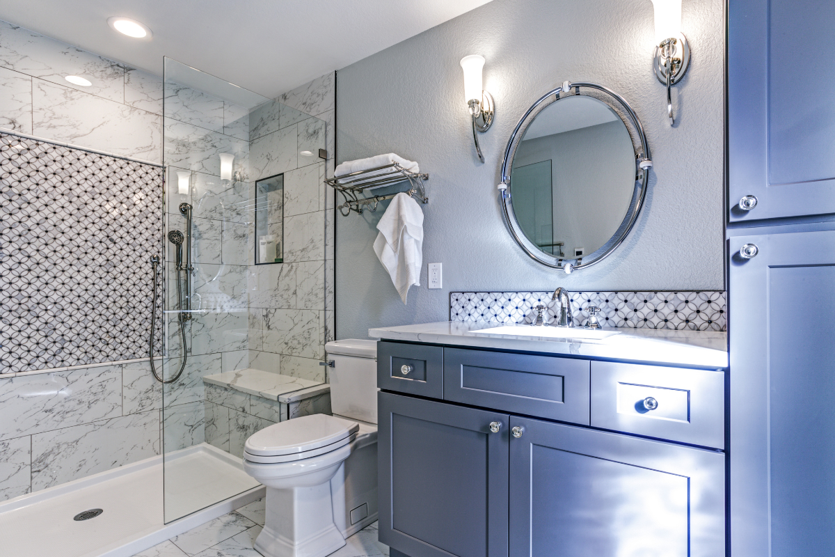 heater vent light and sconce lighting in bathroom for CK Electric Sykesville