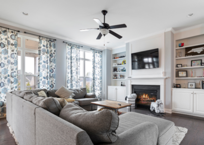 living room recessed lighting and ceiling fan light for CK electric in Sykesville